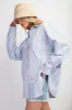 Blue Stripe Button Down Shirt sold by Pinkblush