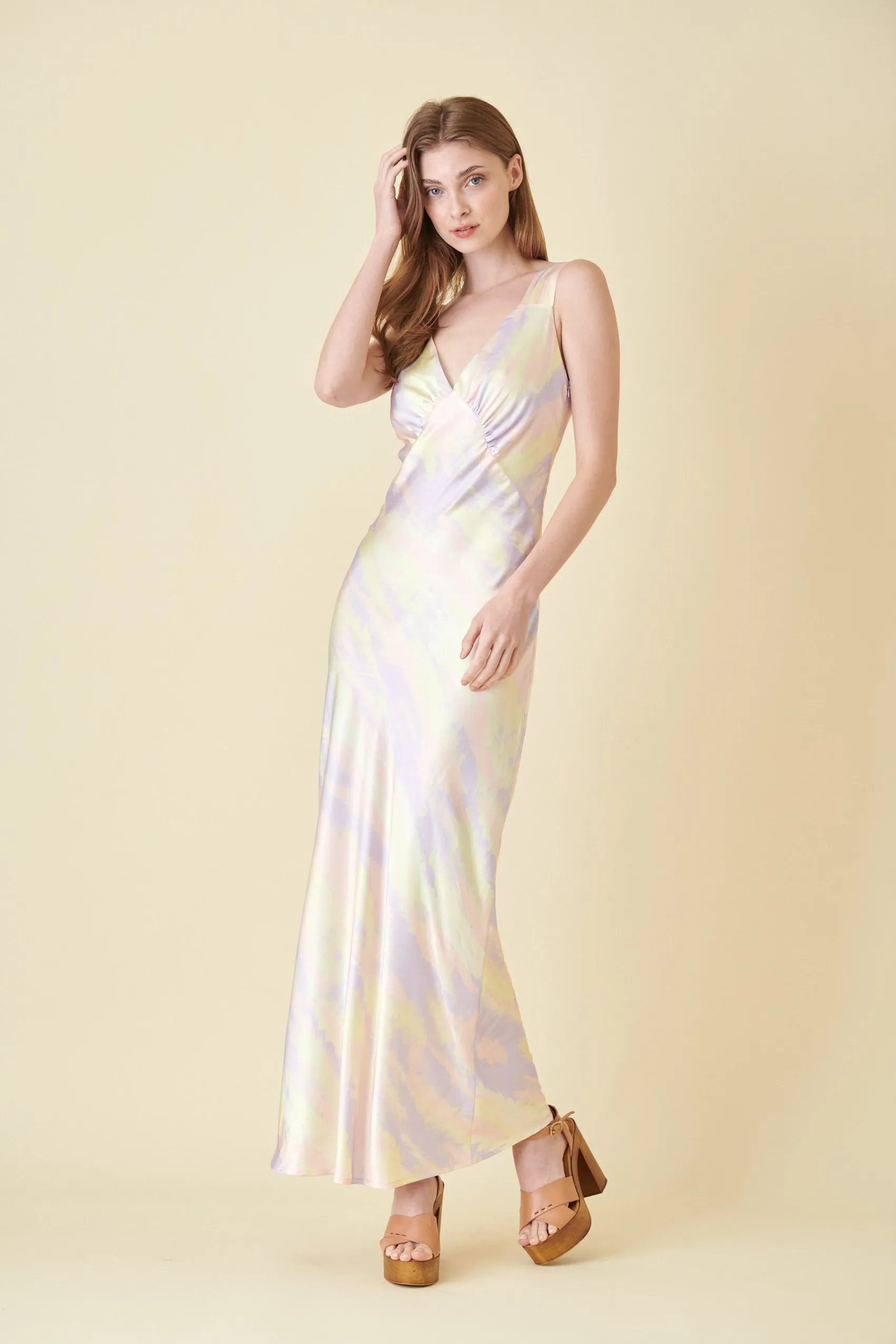 Pastel Multi Thick Strap Slip Dress sold by Pinkblush product image thumbnail 2