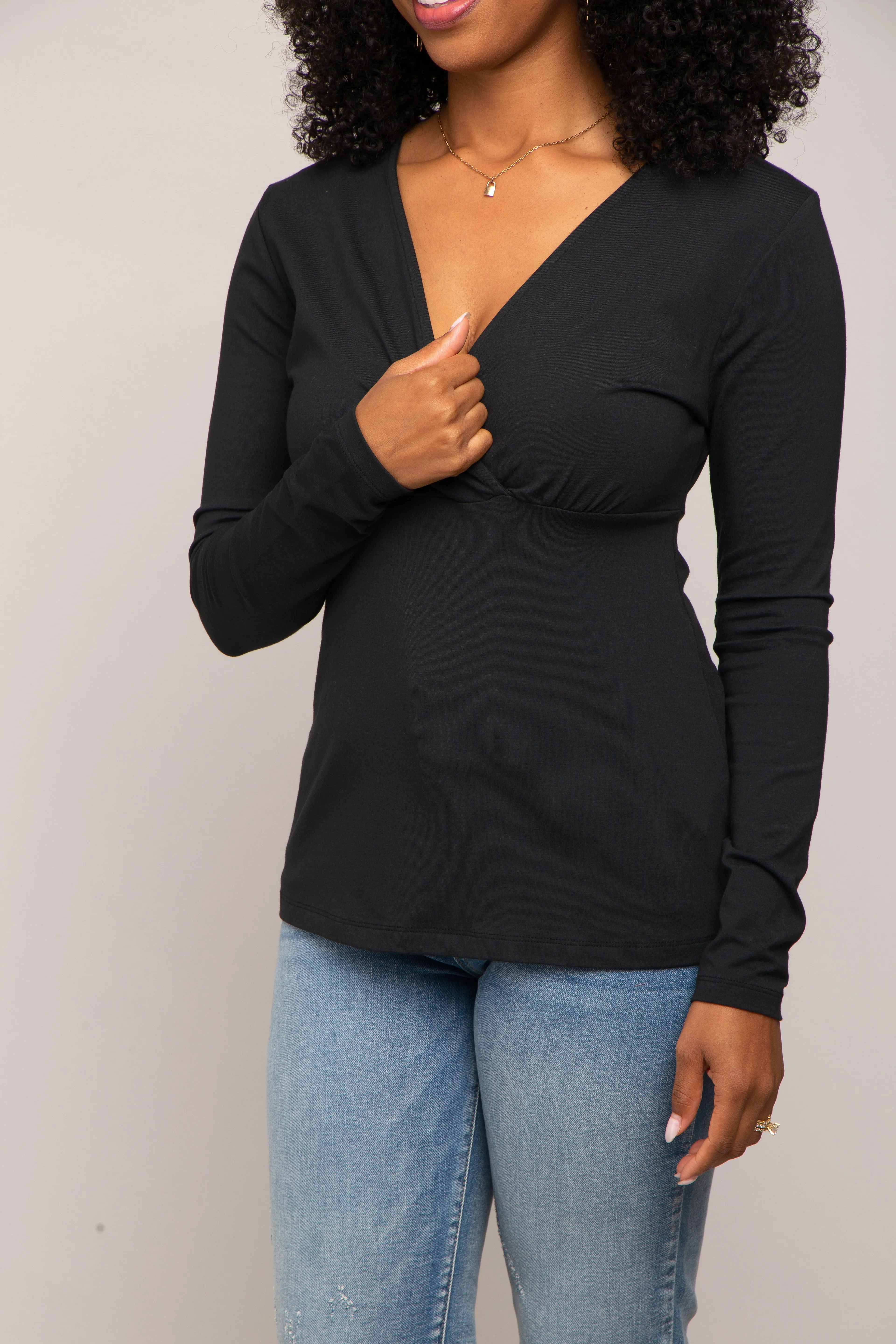 Black Bravado Designs Long Sleeve Nursing Top sold by Pinkblush product image thumbnail 4