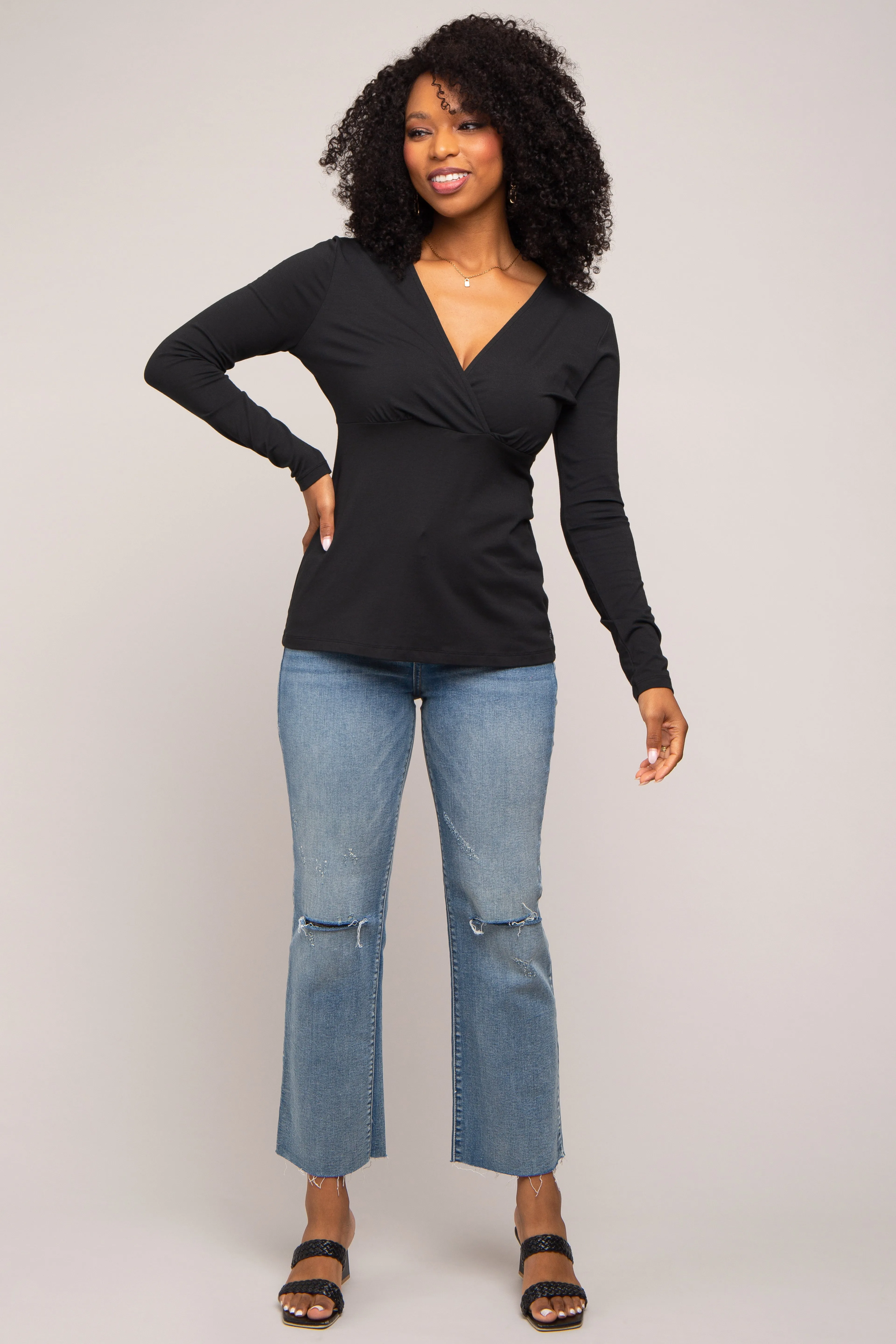 Black Bravado Designs Long Sleeve Nursing Top sold by Pinkblush product image thumbnail 5