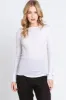 Ivory Knit Long Sleeve Round Hem Maternity Top sold by Pinkblush