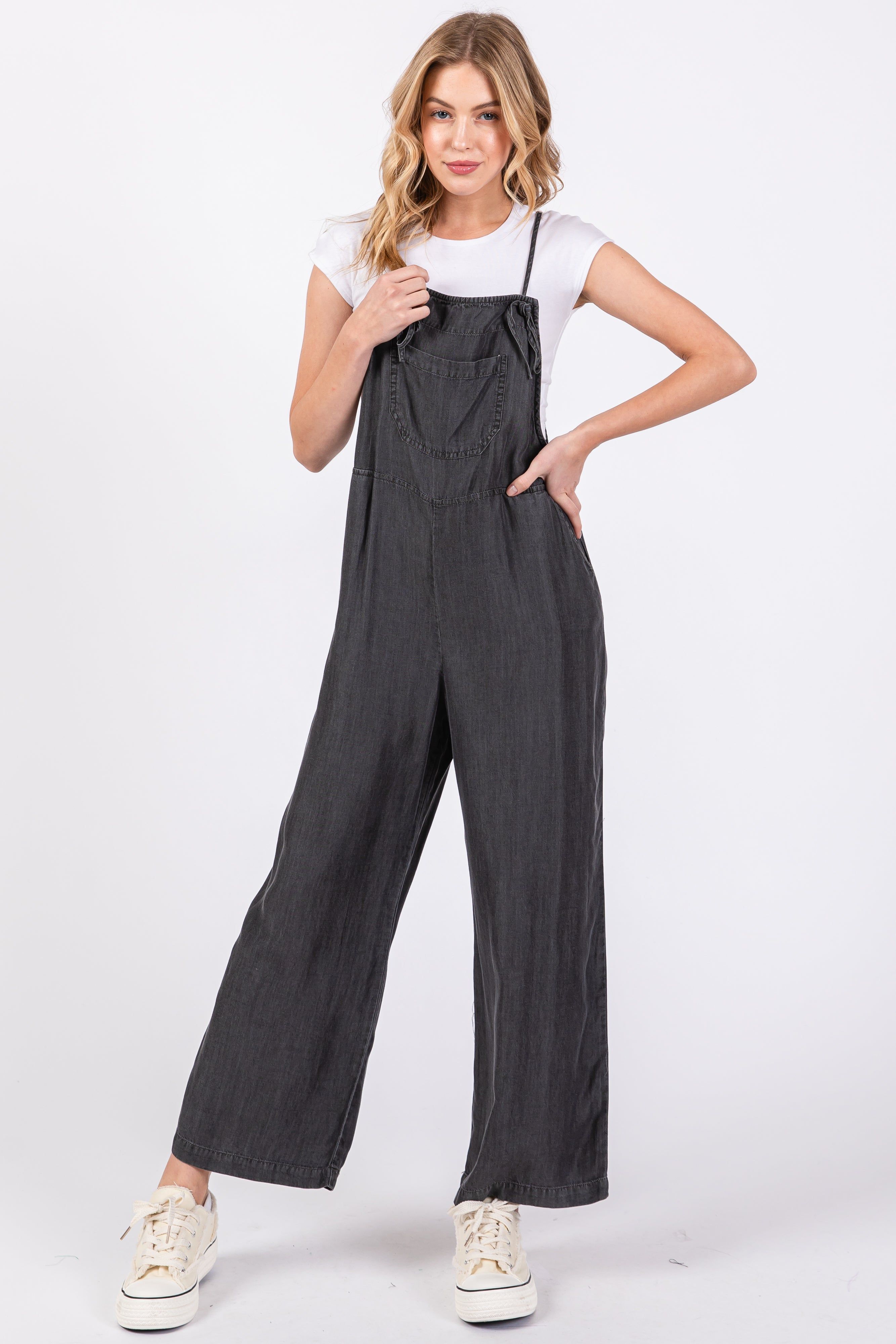 Charcoal Front Pocket Overall sold by Pinkblush product image thumbnail 2