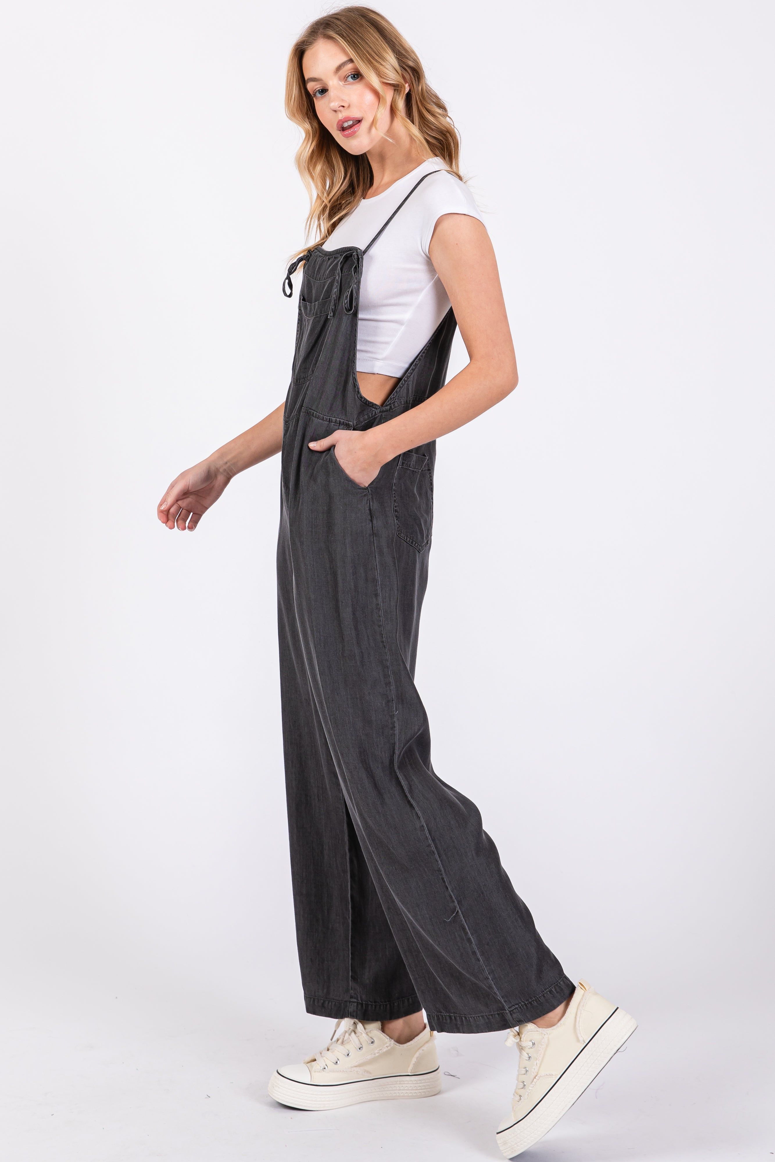 Charcoal Front Pocket Overall sold by Pinkblush product image thumbnail 3