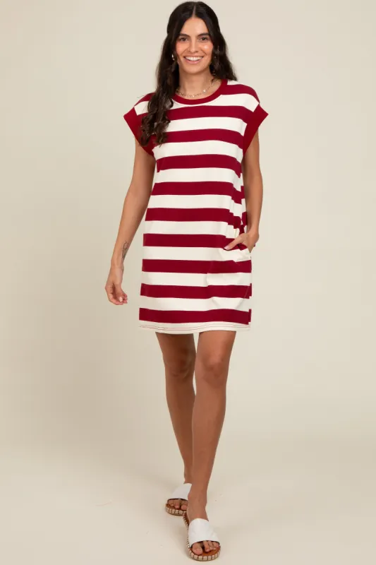 Red Striped Mini Dress sold by Pinkblush