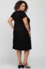 Black Tiered Maternity Plus Dress sold by Pinkblush