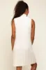Cream Cable Knit Sleeveless Sweater Dress sold by Pinkblush