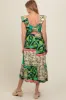 Green Patchwork Print Maternity Midi Dress sold by Pinkblush
