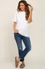 Ivory Oversized Basic Maternity Tee sold by Pinkblush