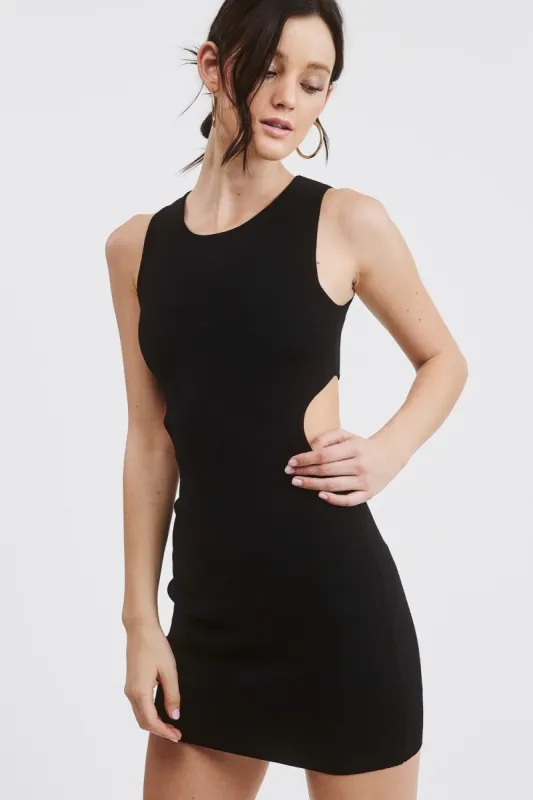 Black Cutout Dress made by Pinkblush