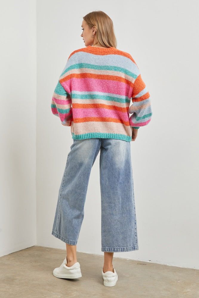 Multi-Color Striped Sweater sold by Pinkblush product image thumbnail 4