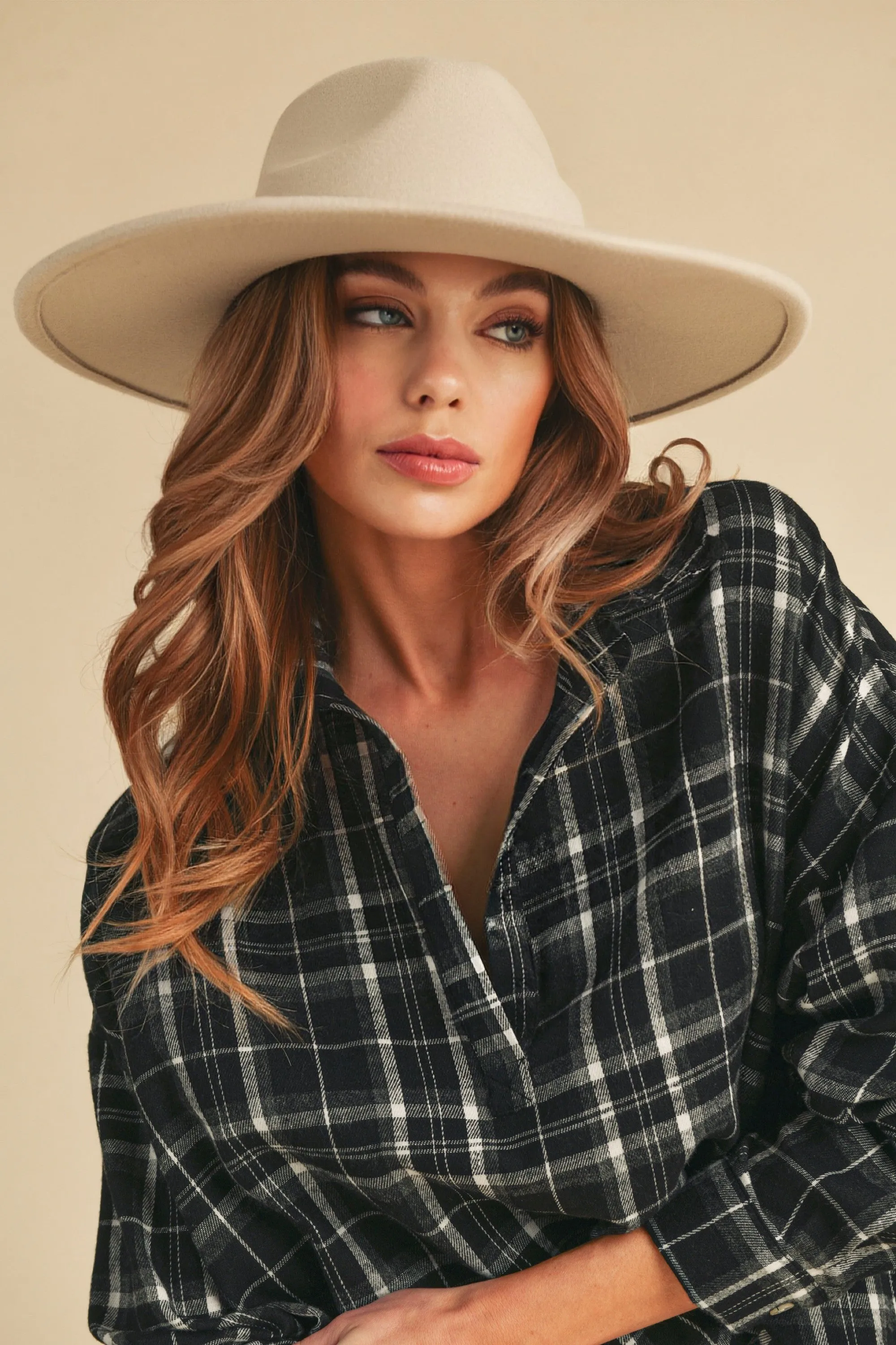 Black Plaid Shirt sold by Pinkblush product image thumbnail 4