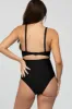 Black Ruched Sides Front Cutout Maternity One Piece Swimsuit sold by Pinkblush