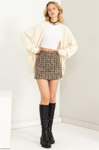 Cream Basic Knit Cardigan sold by Pinkblush