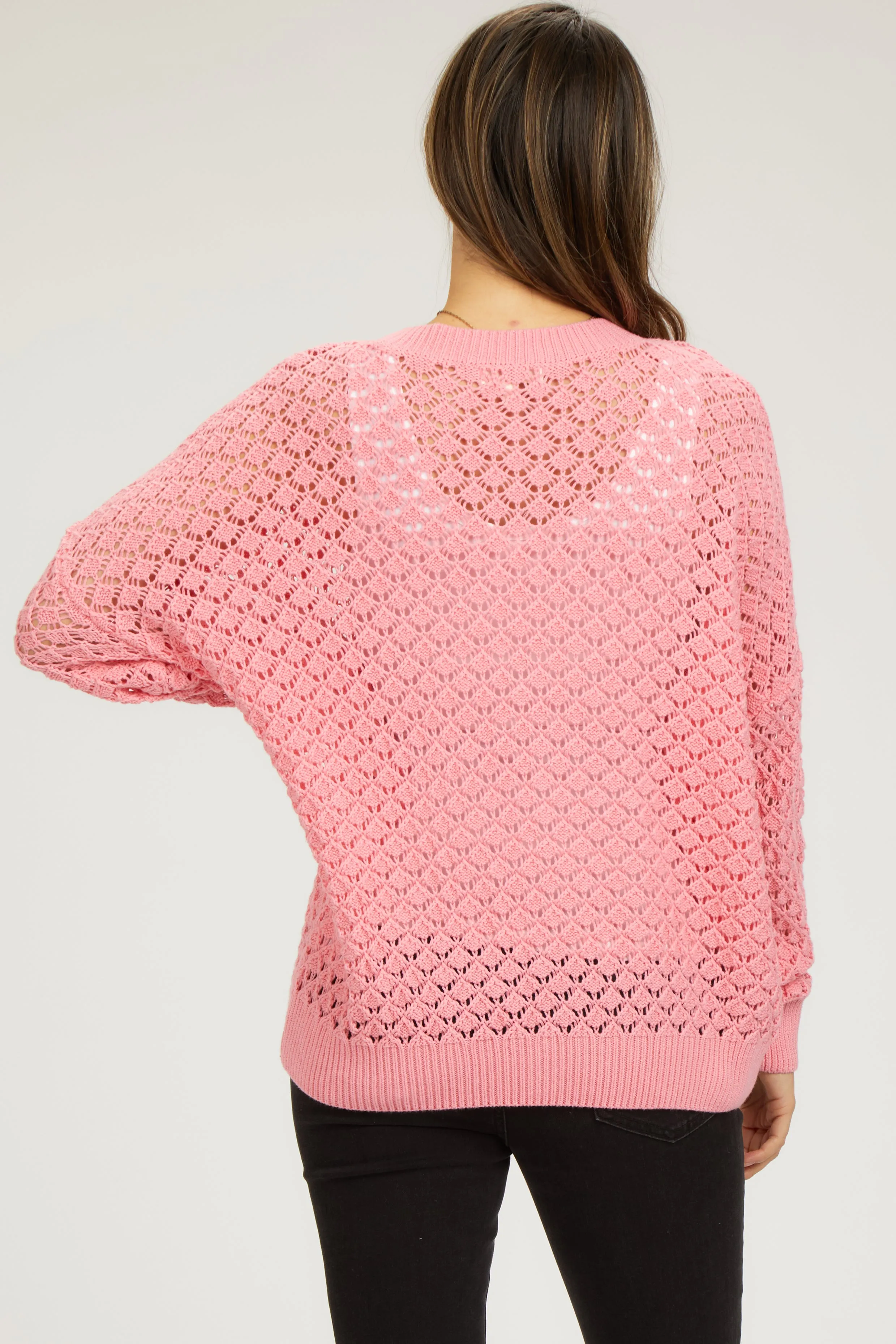 Pink Knit Long Sleeve Maternity Top sold by Pinkblush product image thumbnail 3