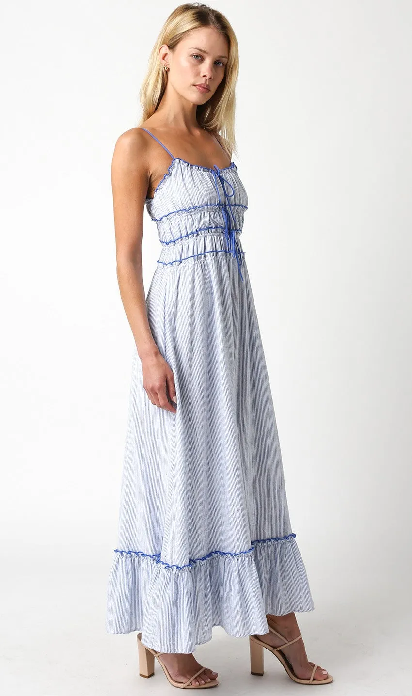 White Blue Maxi Dress sold by Pinkblush product image thumbnail 2