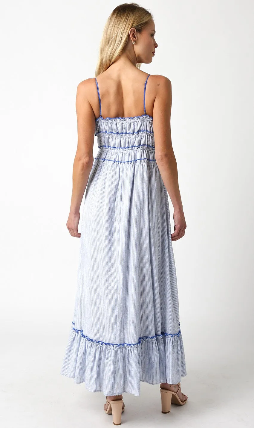 White Blue Maxi Dress sold by Pinkblush product image thumbnail 3