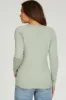 Mint Knit Long Sleeve Maternity Top sold by Pinkblush