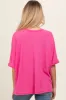 Pink Waffle Knit Dolman Maternity Top sold by Pinkblush
