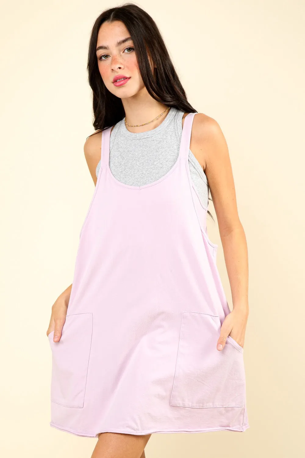 Lavender Comfy Knit Maternity Mini Dress with Shorts sold by Pinkblush product image thumbnail 5