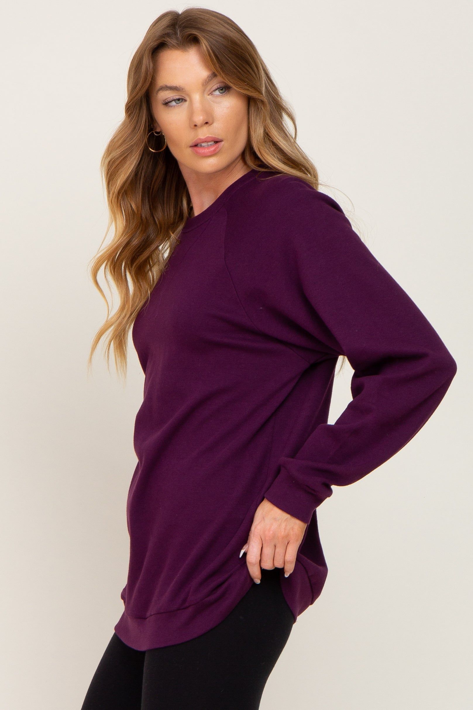 Plum Long Sleeve Top sold by Pinkblush product image thumbnail 2
