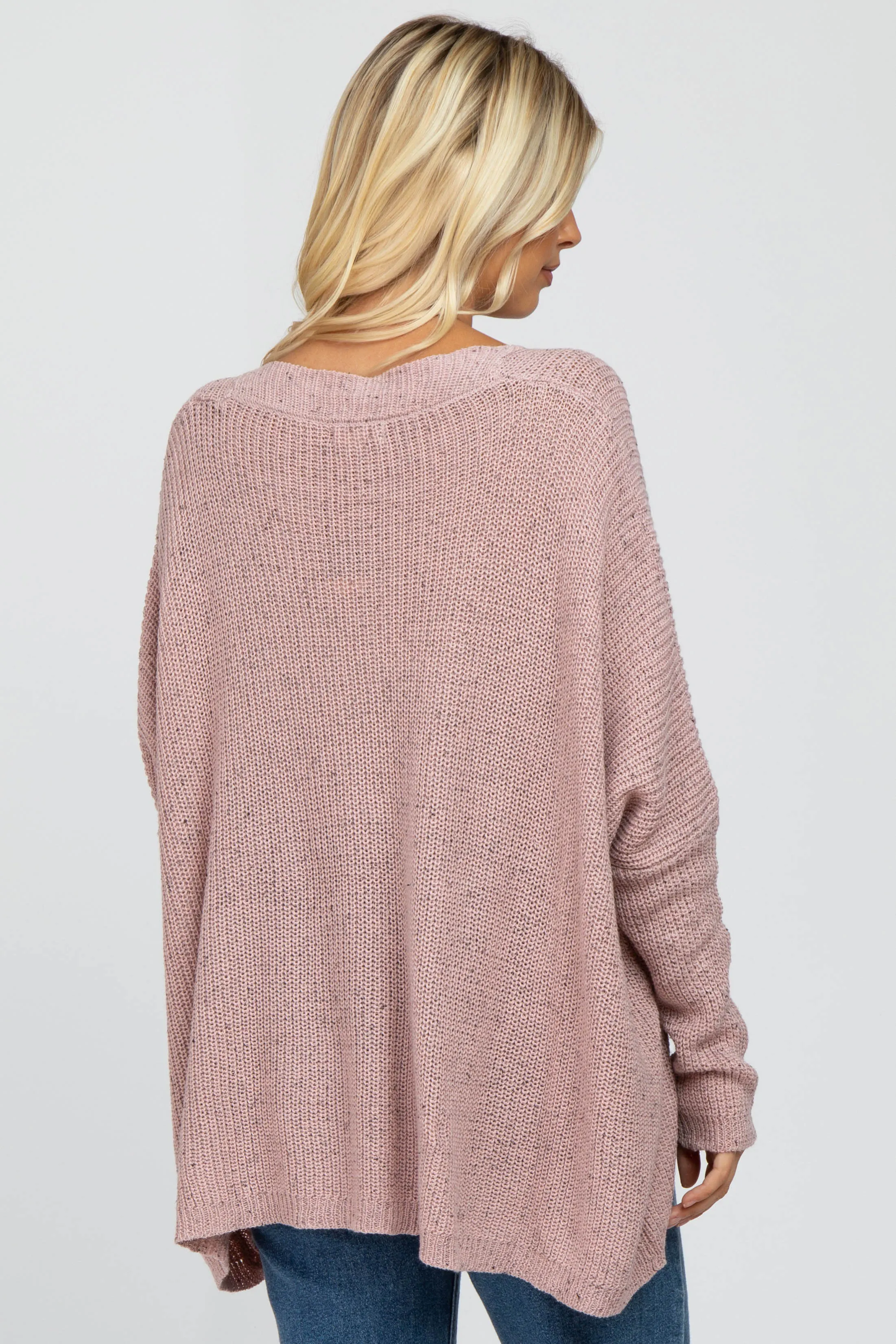 Mauve Speckled Oversized Sweater sold by Pinkblush product image thumbnail 5