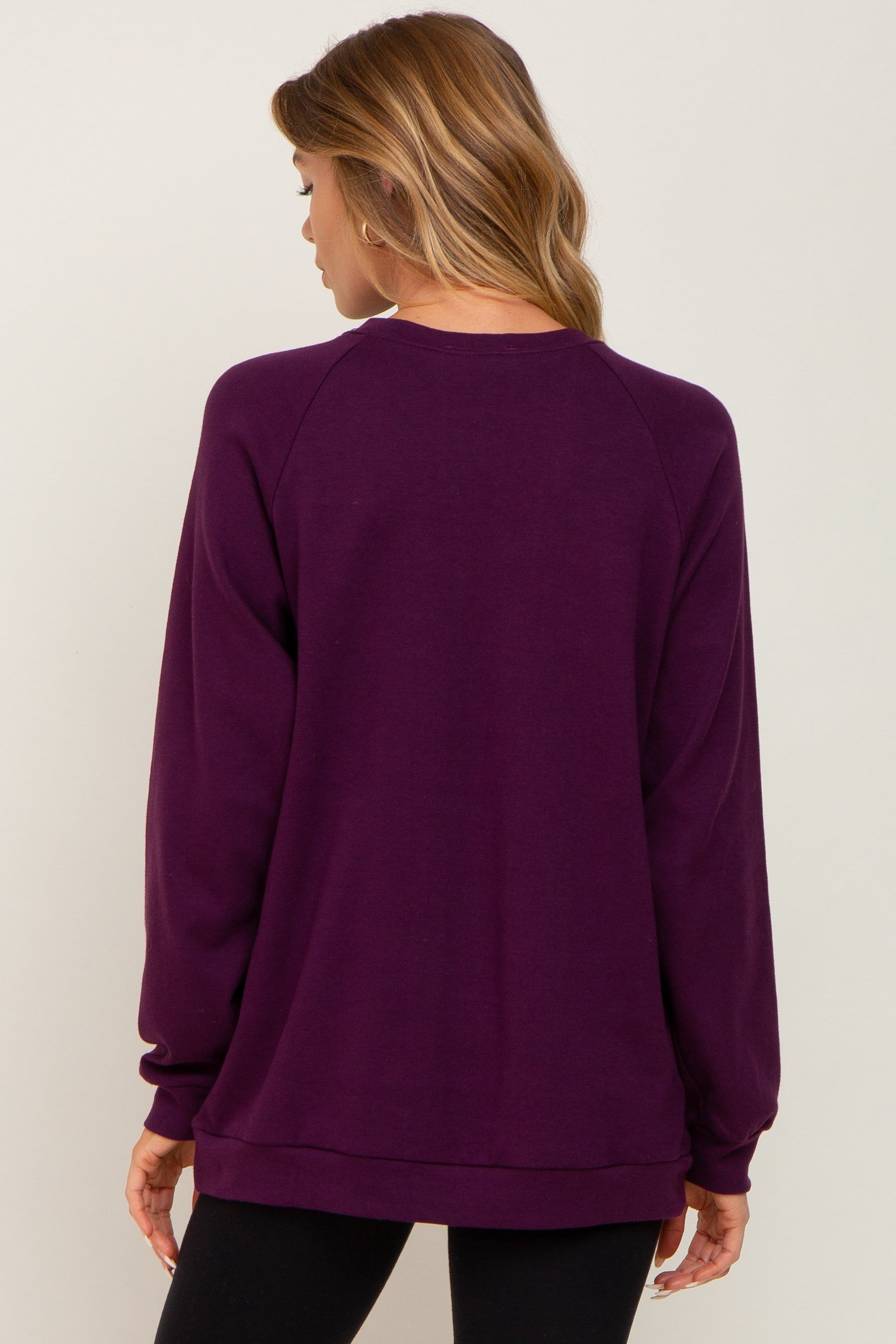 Plum Long Sleeve Top sold by Pinkblush product image thumbnail 3