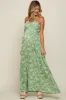 Green Floral Halter Neck Maternity Maxi Dress sold by Pinkblush