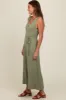 Light Olive Pleated V-Neck Waist Tie Sweater Maxi Dress sold by Pinkblush