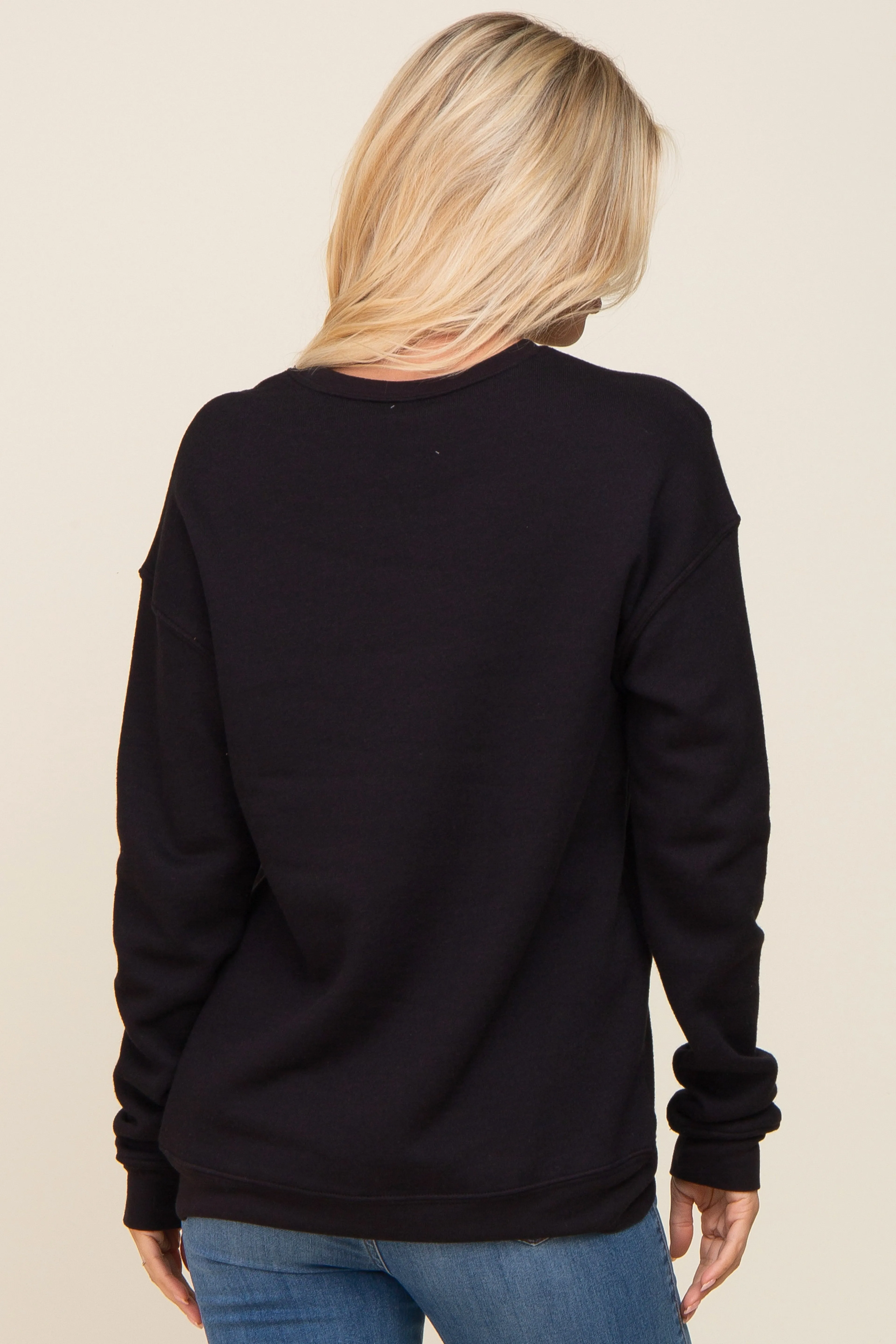 Black Ultra Soft Mother Sweatshirt sold by Pinkblush product image thumbnail 3