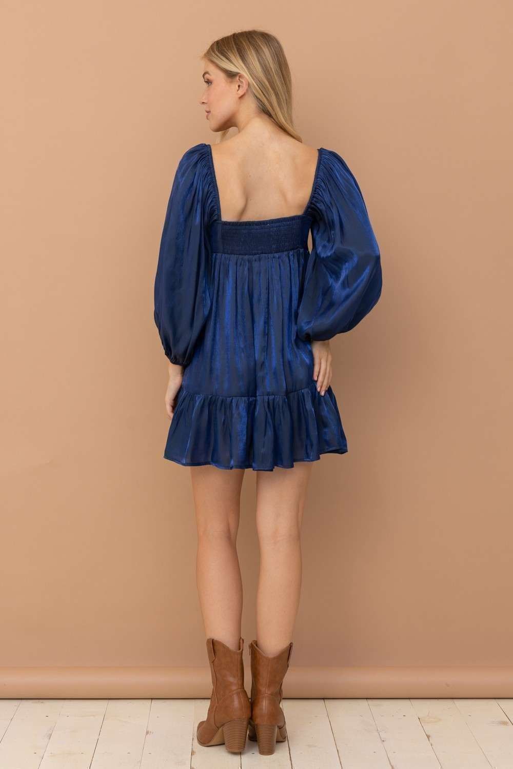 Navy Mini Dress sold by Pinkblush product image thumbnail 4