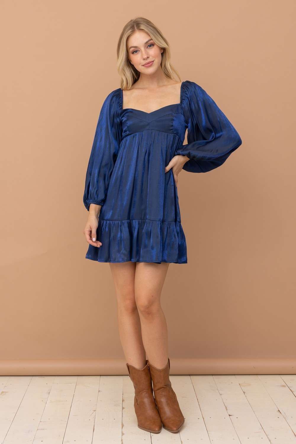 Navy Mini Dress sold by Pinkblush product image thumbnail 2