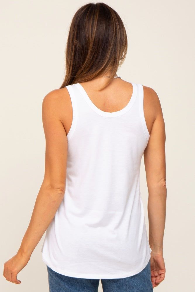 White Tank Top sold by Pinkblush product image thumbnail 3