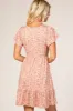 Pink Floral Ruffle Accent Dress sold by Pinkblush