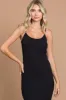 Black Ribbed Maxi Dress sold by Pinkblush