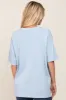 Light Blue Basic Oversized T-Shirt sold by Pinkblush