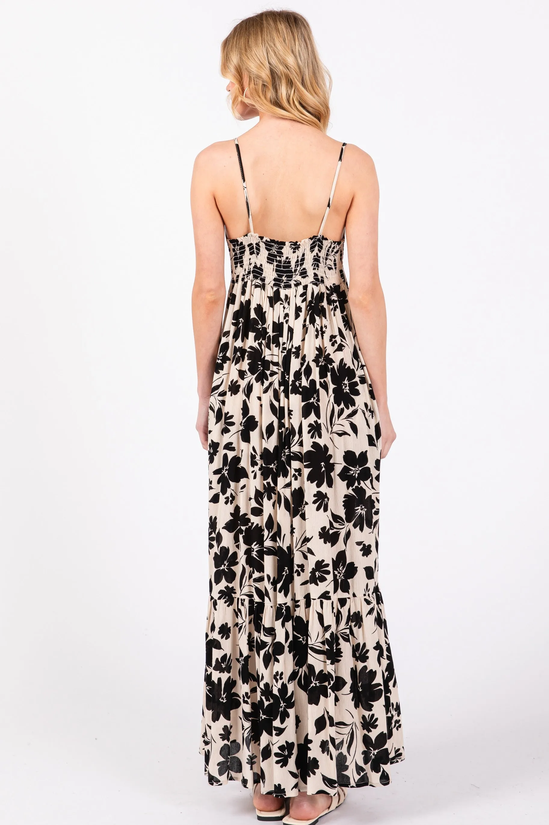 Black Floral Maxi Dress sold by Pinkblush product image thumbnail 3
