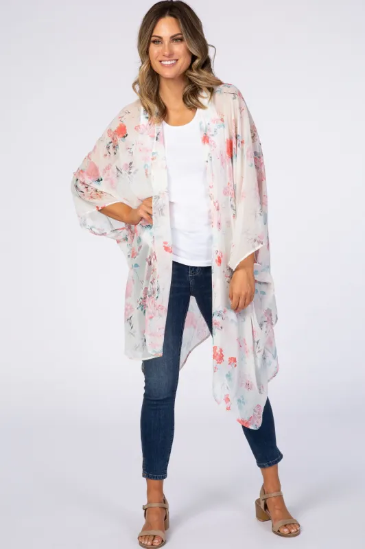PinkBlush White Floral Cover Up sold by Pinkblush