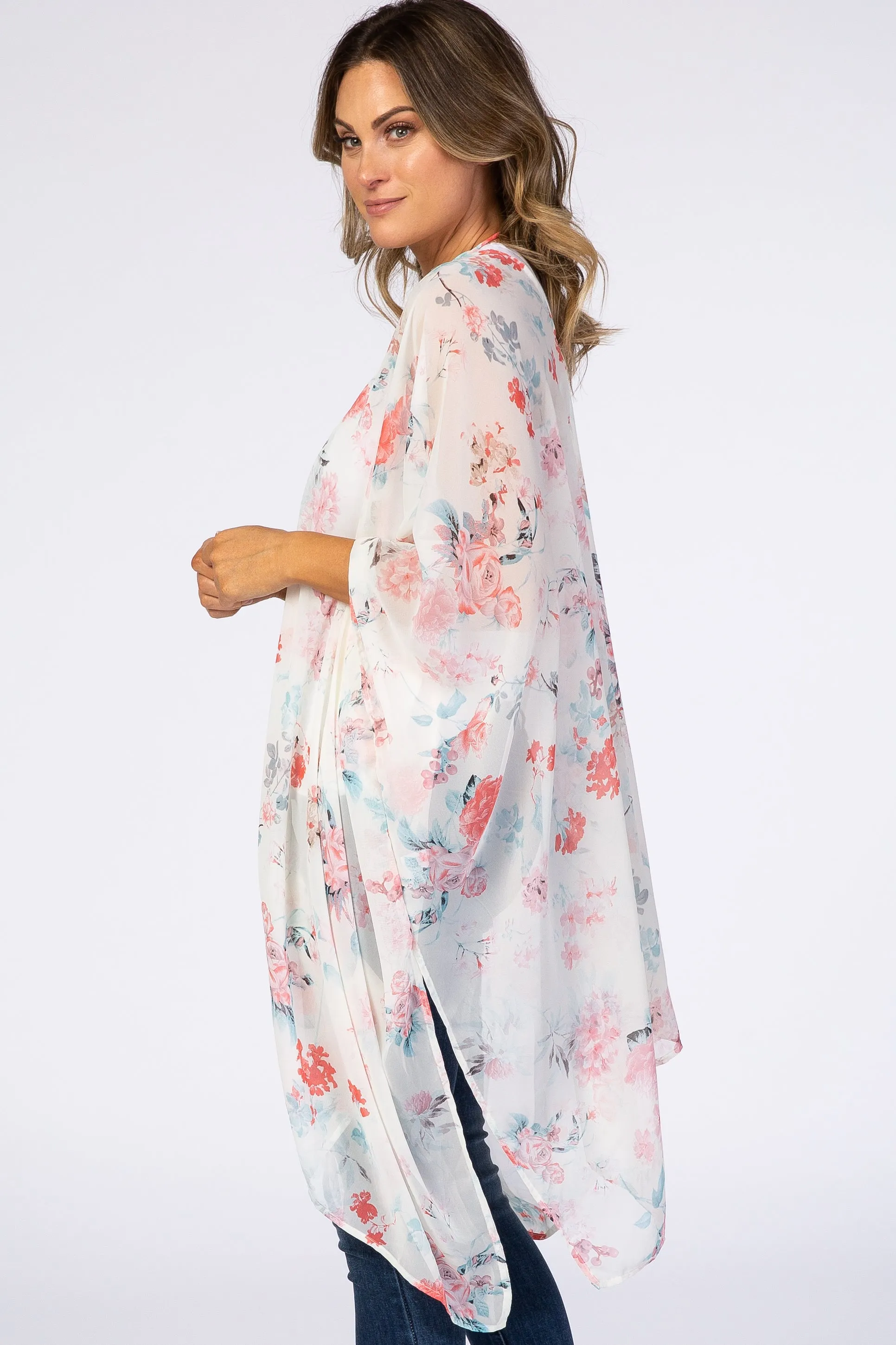 PinkBlush White Floral Cover Up sold by Pinkblush product image thumbnail 3
