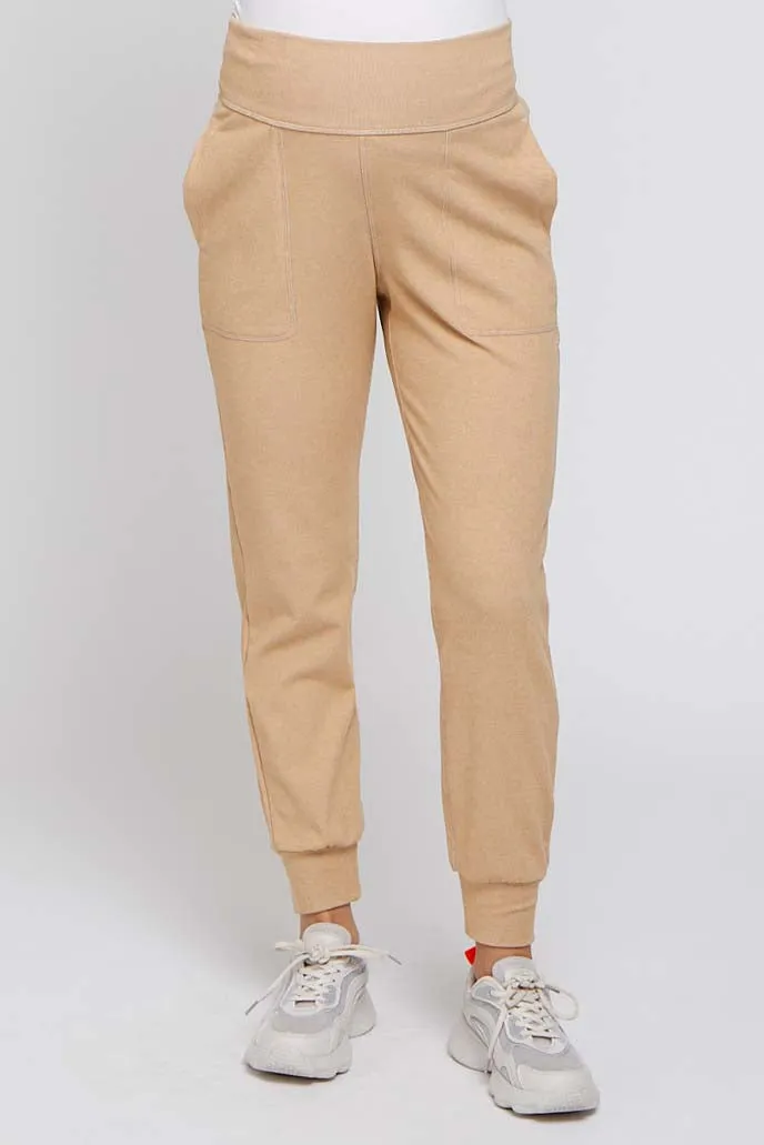Camel Soft Knit Maternity Joggers sold by Pinkblush product image thumbnail 2
