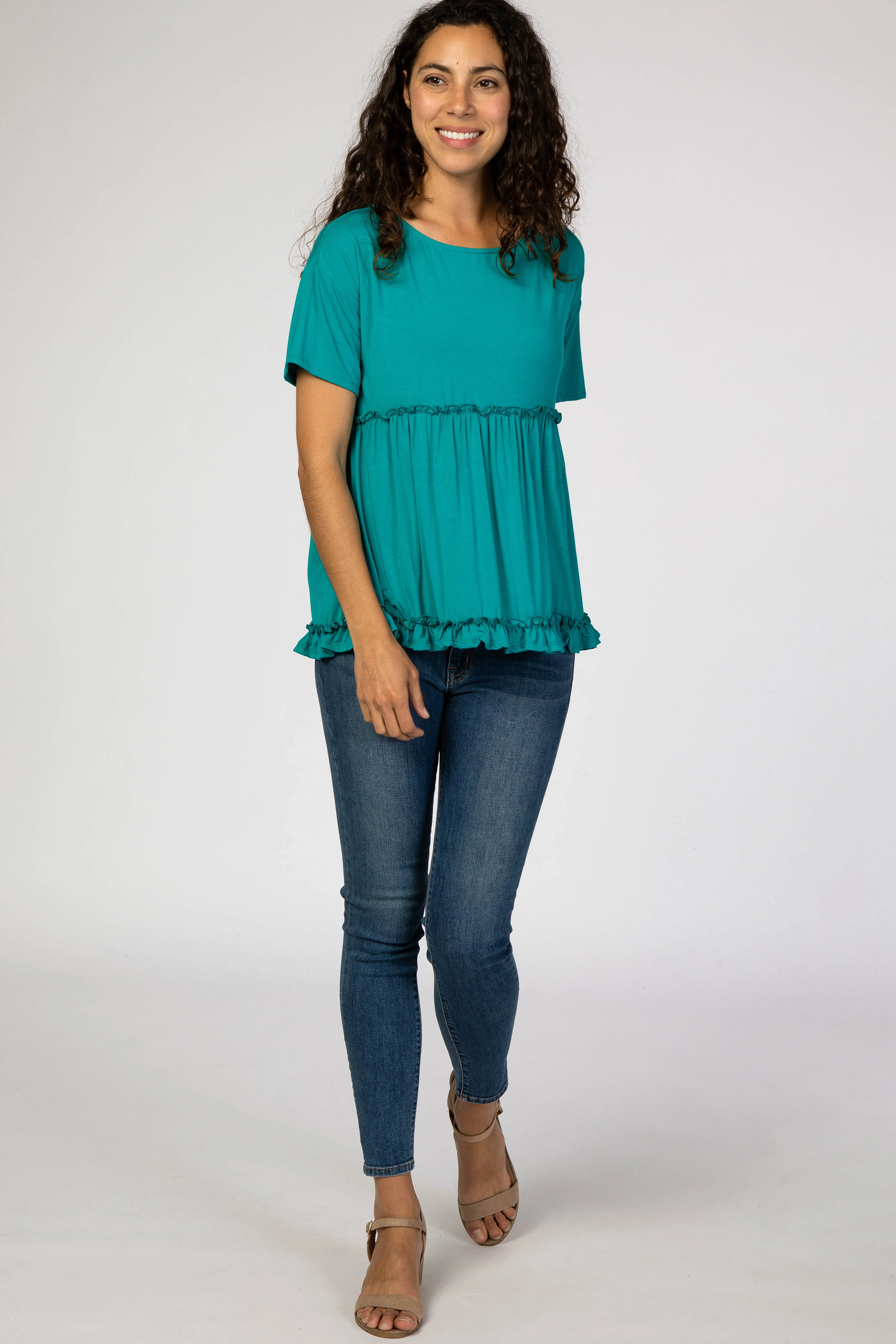 Jade Lettuce Trim Top sold by Pinkblush product image thumbnail 4