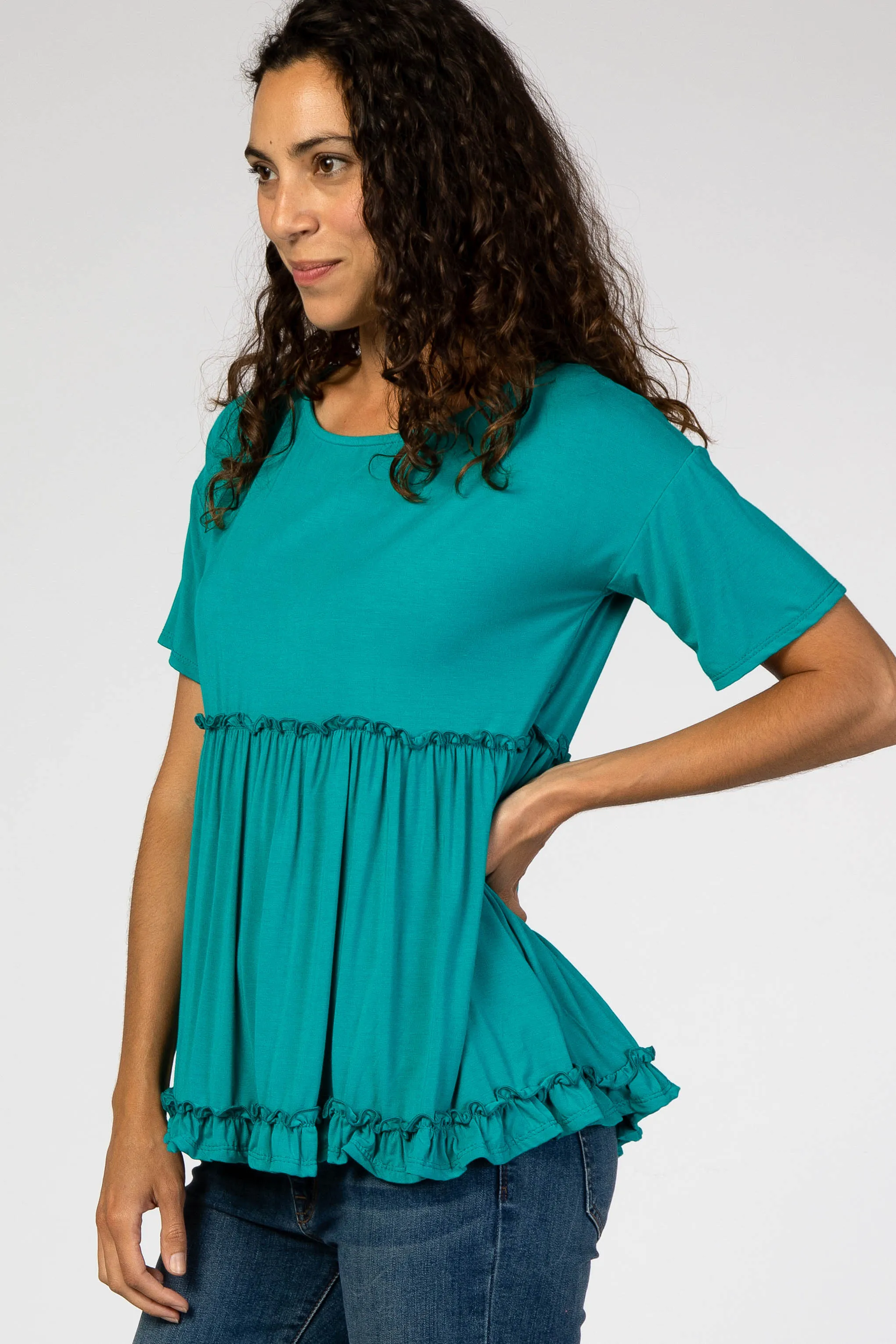 Jade Lettuce Trim Top sold by Pinkblush product image thumbnail 2