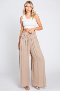 Taupe Wide Leg Pants sold by Pinkblush