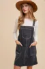 Black Denim Overall Dress sold by Pinkblush