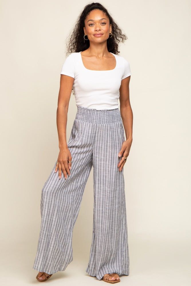 Grey Striped Pants sold by Pinkblush product image thumbnail 5