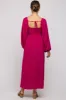 Magenta Square Neck Maternity Maxi Dress sold by Pinkblush