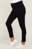 Black High Waisted Knit Maternity Pants sold by Pinkblush