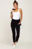 Black High Waisted Knit Maternity Pants sold by Pinkblush