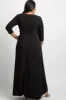 PinkBlush Black Sash Tie Wrap Plus Maternity Maxi Dress sold by Pinkblush