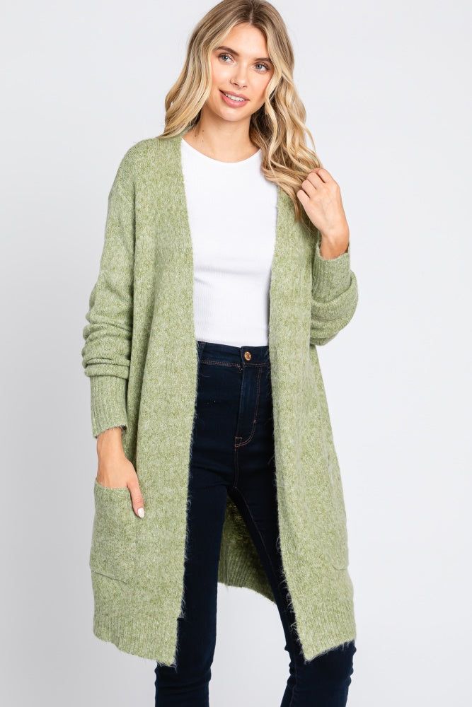 Sage Basic Knit Cardigan sold by Pinkblush product image thumbnail 4