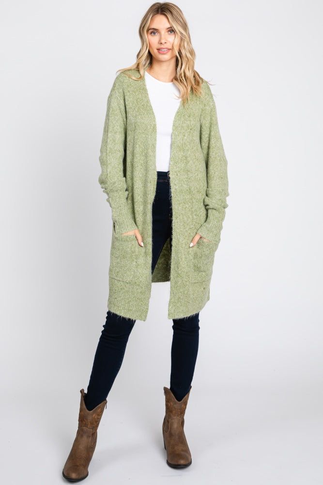Sage Basic Knit Cardigan sold by Pinkblush